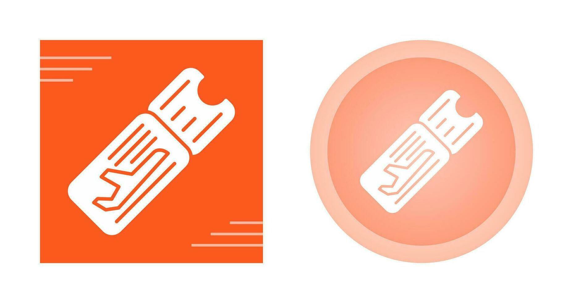 Airplane Ticket Vector Icon