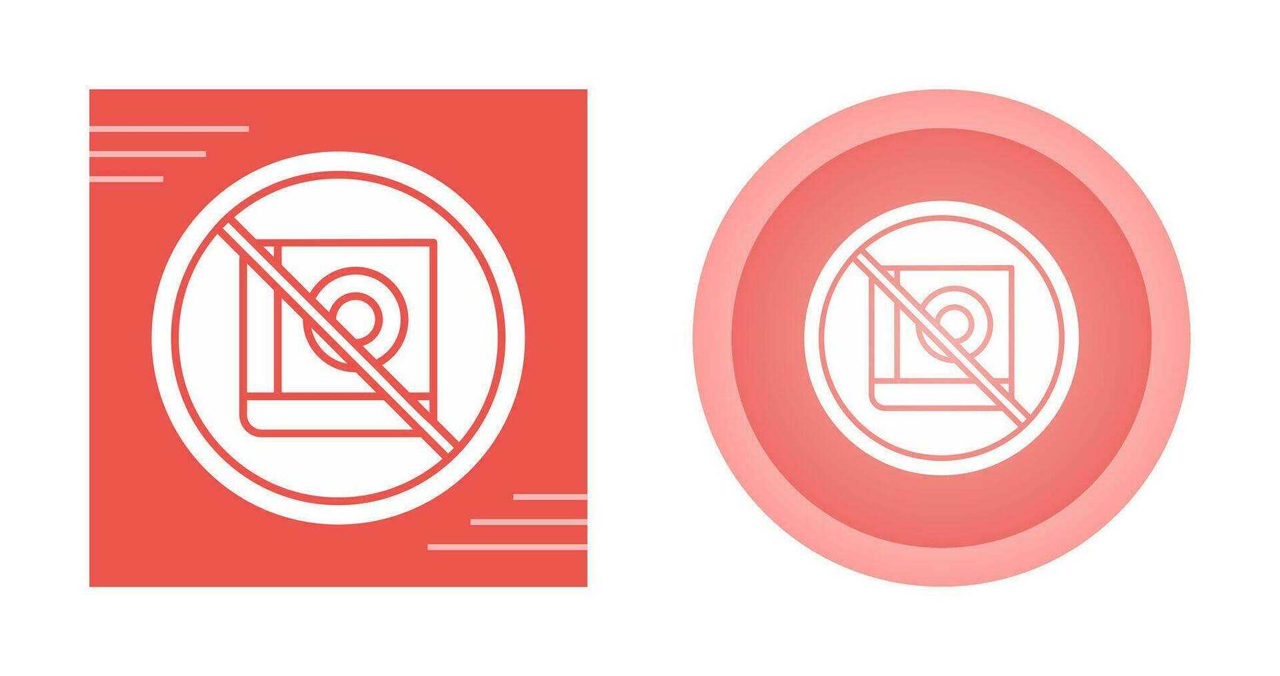 No Education Vector Icon