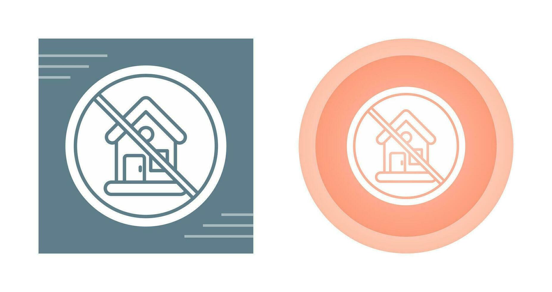 No House Vector Icon