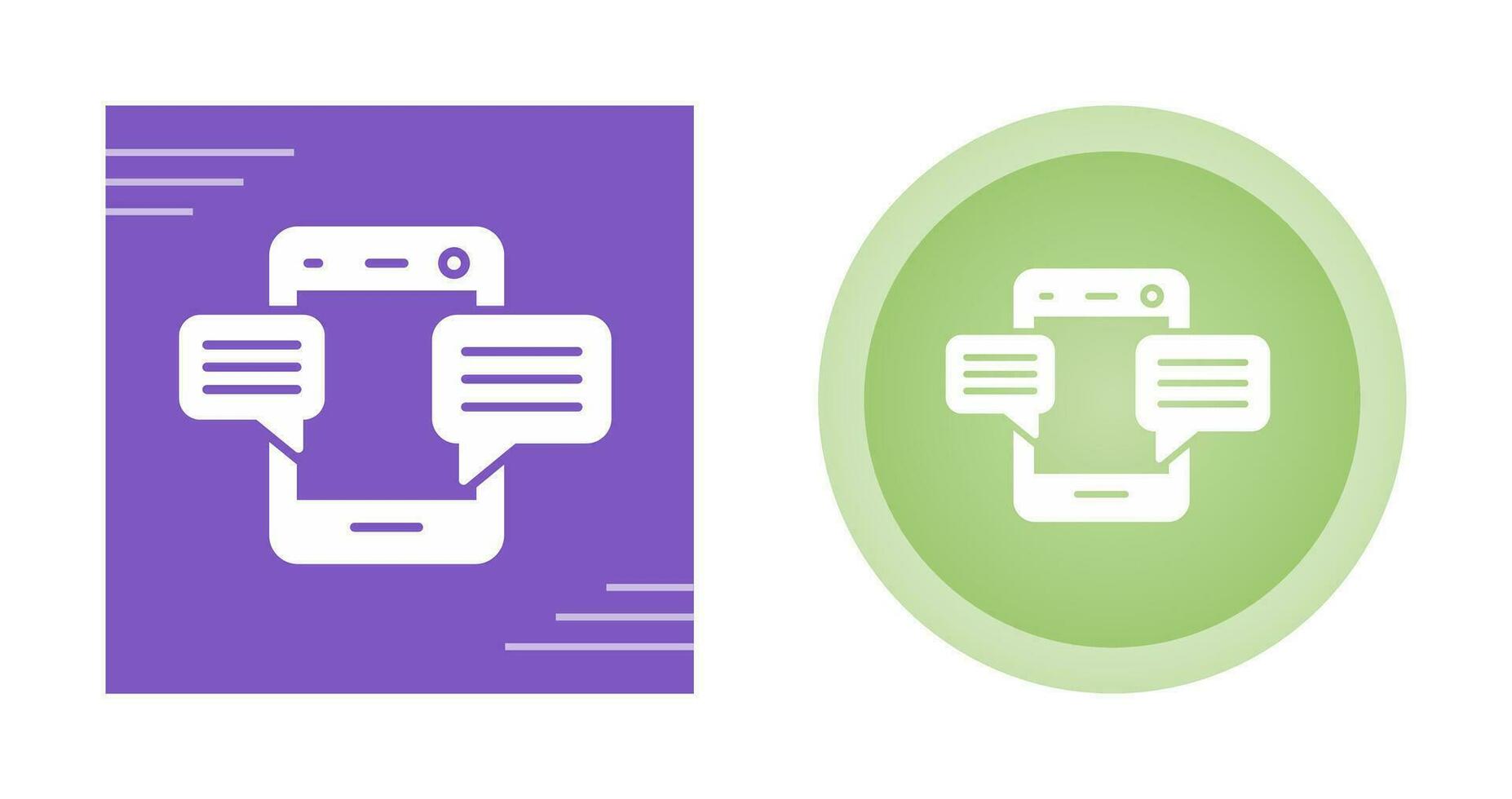 Mobile Chat Vector Icon