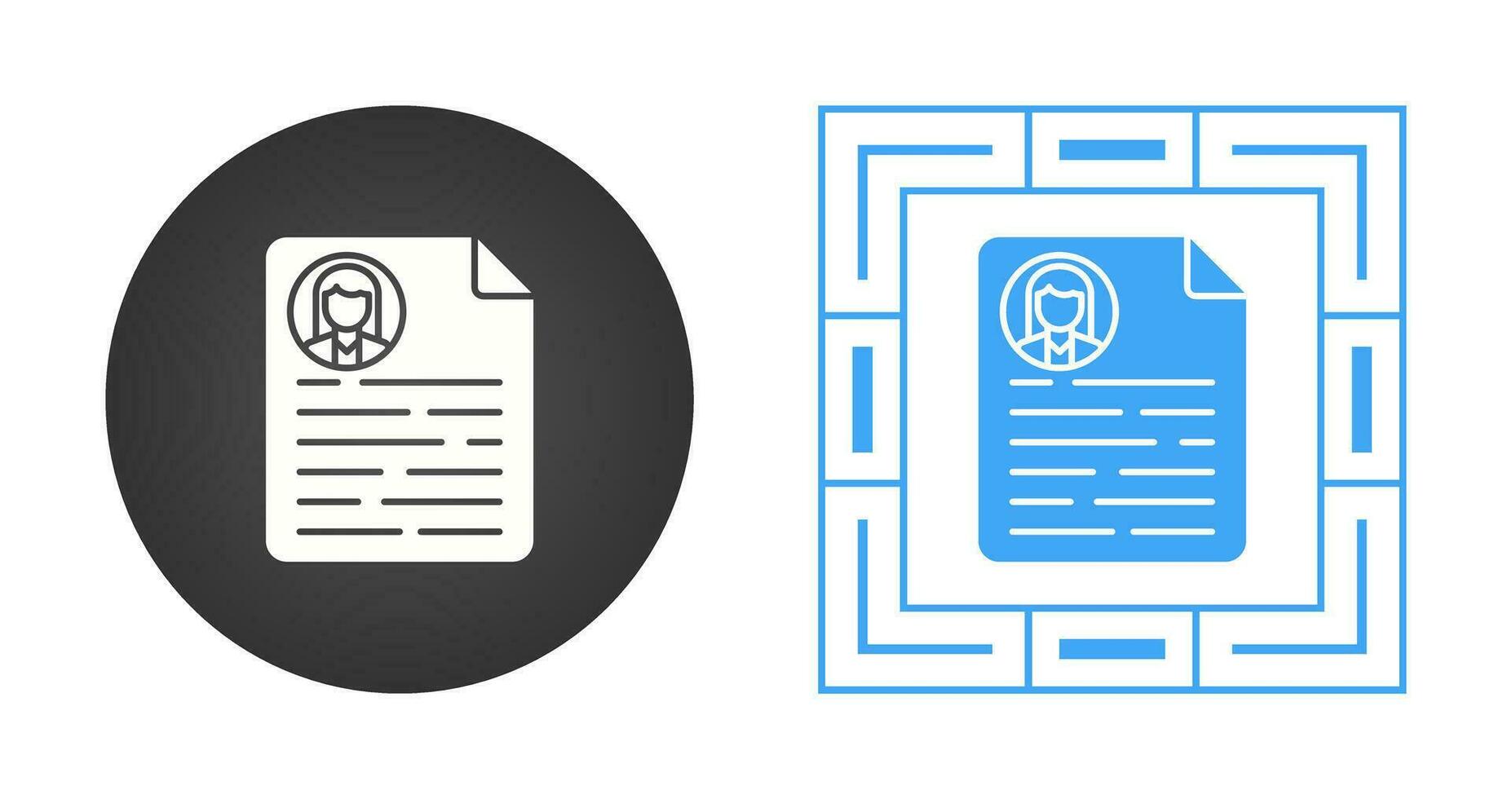 CV Vector Icon