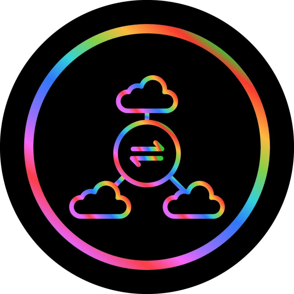 Multi-Cloud Vector Icon