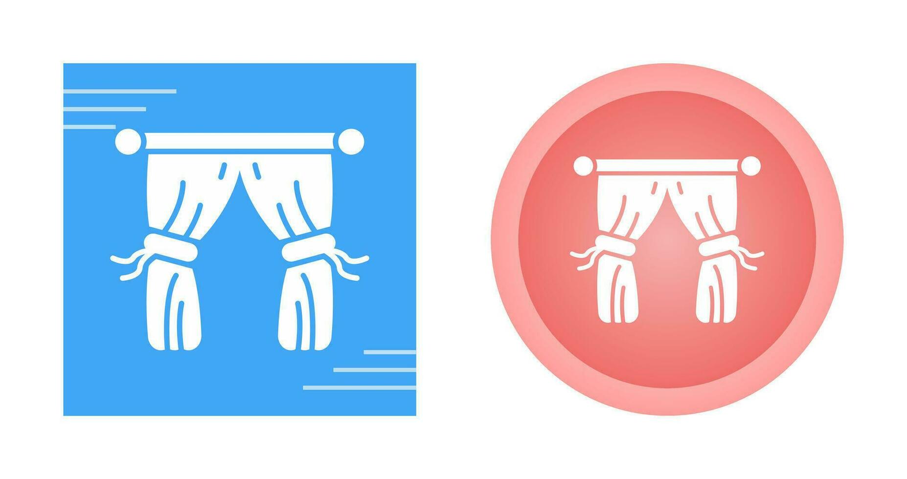 Curtains Vector Icon