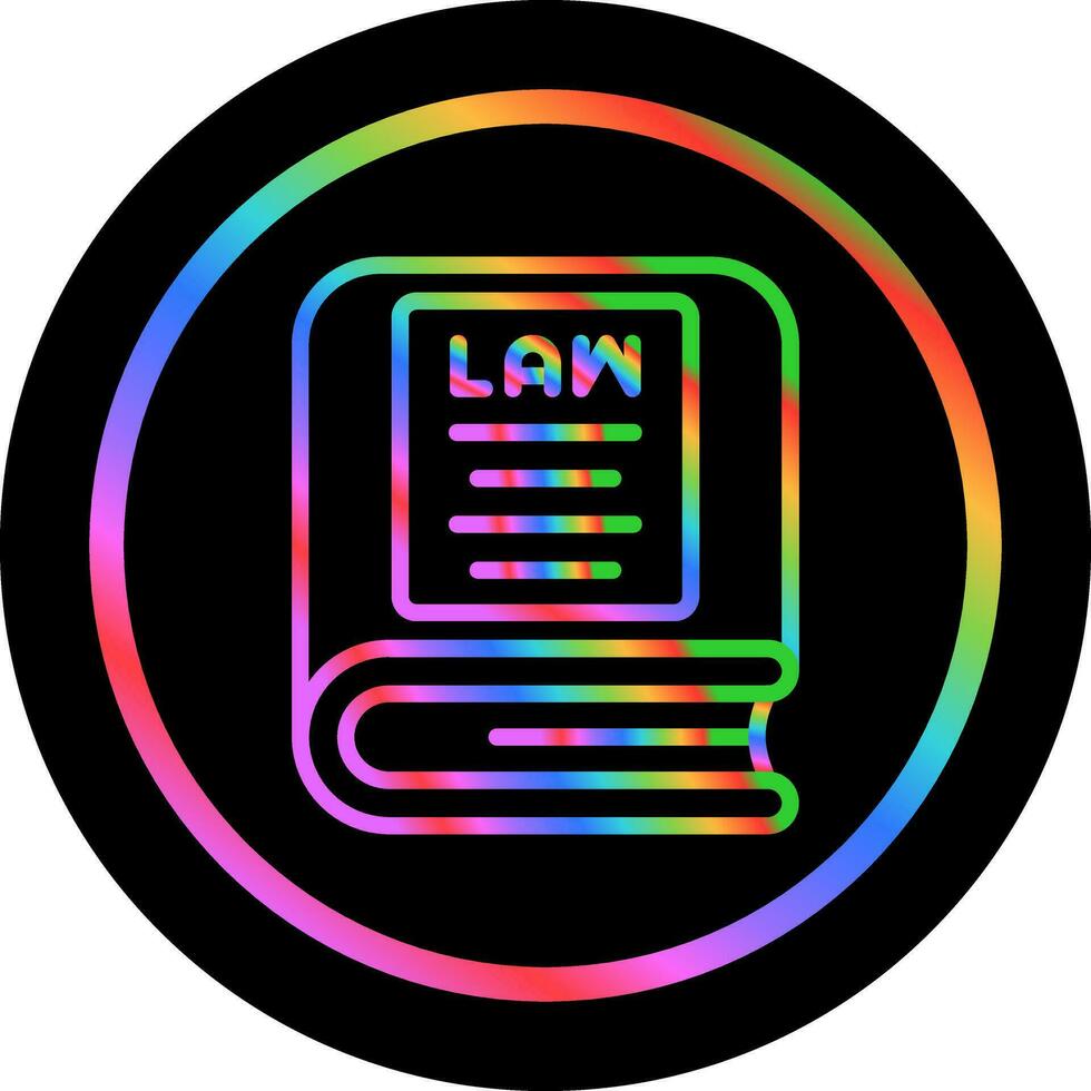 Law Book Vector Icon