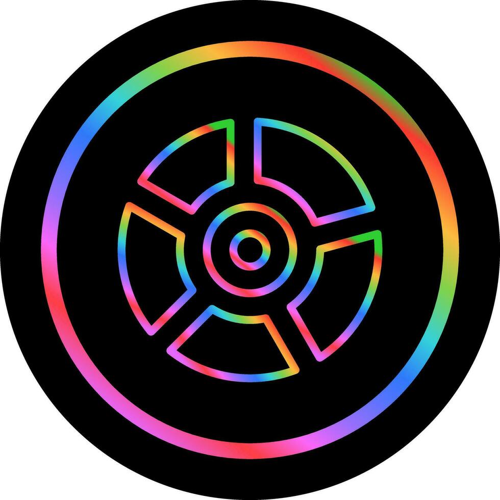 icono de vector de gráfico circular