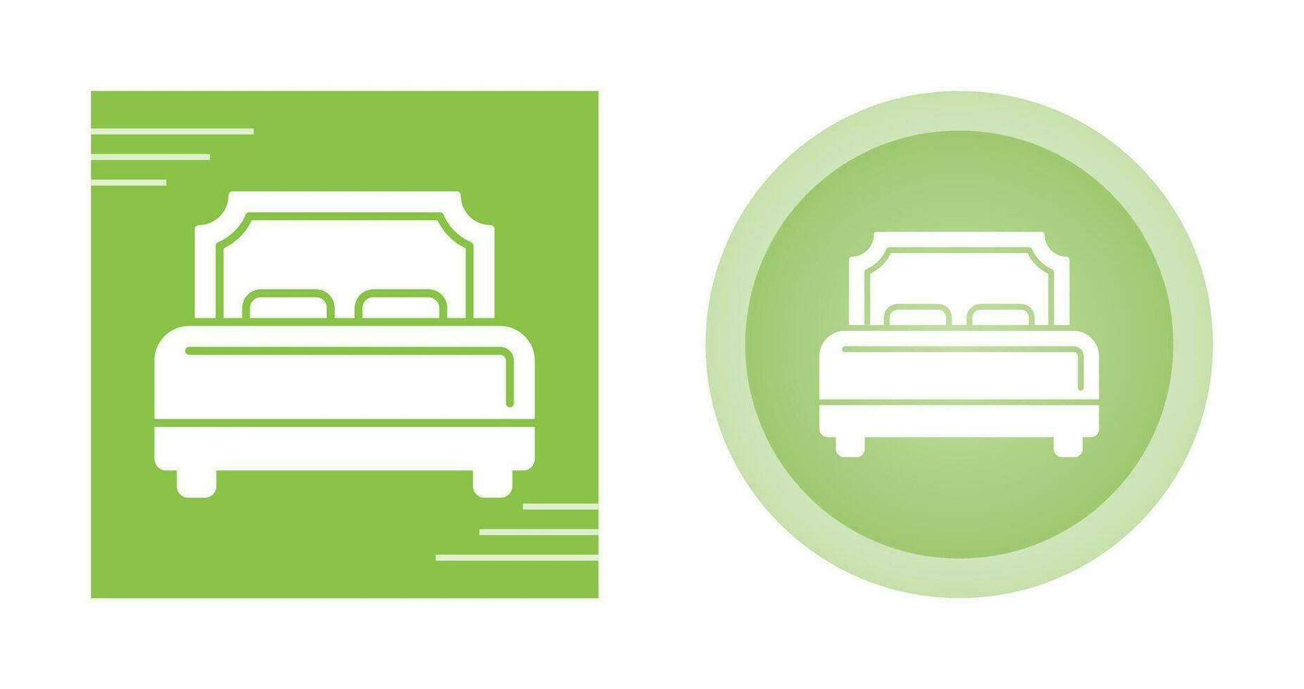 Hotel Bed Vector Icon