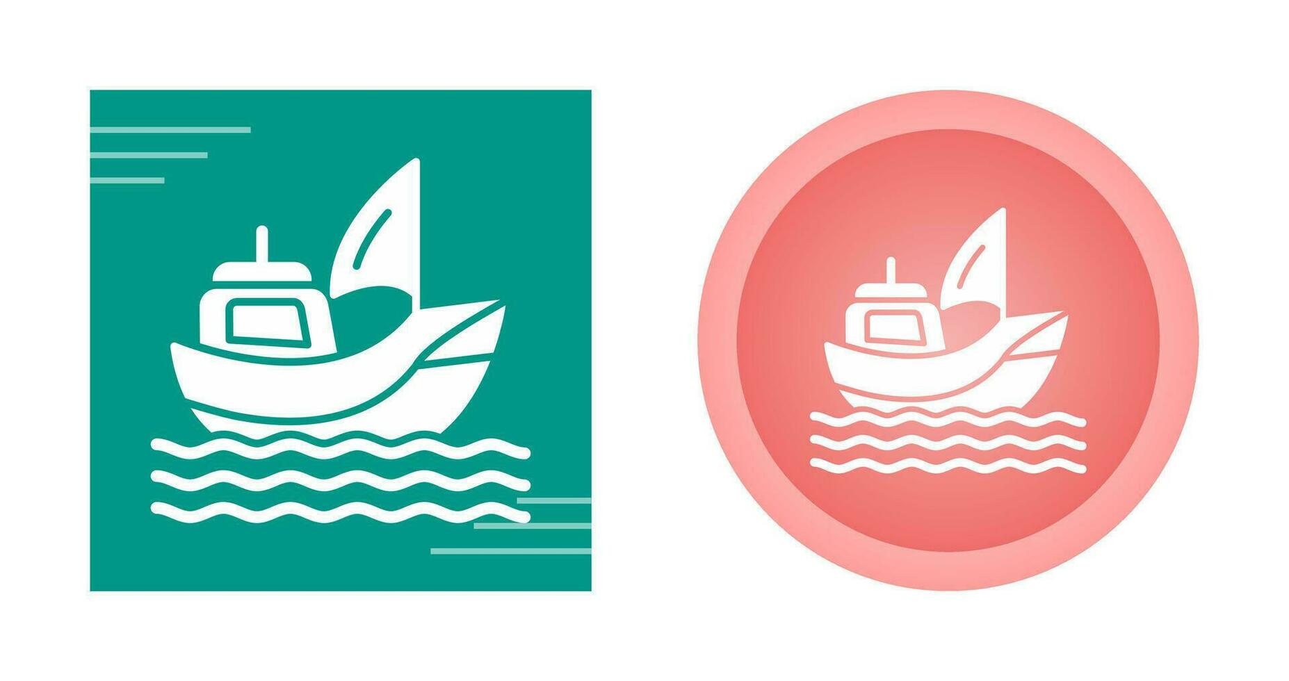 icono de vector de barco