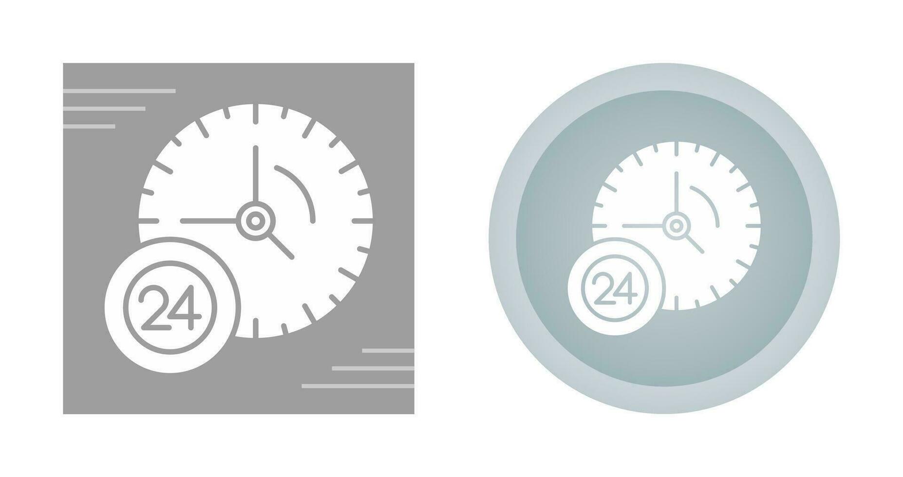 24 Hour Service Vector Icon