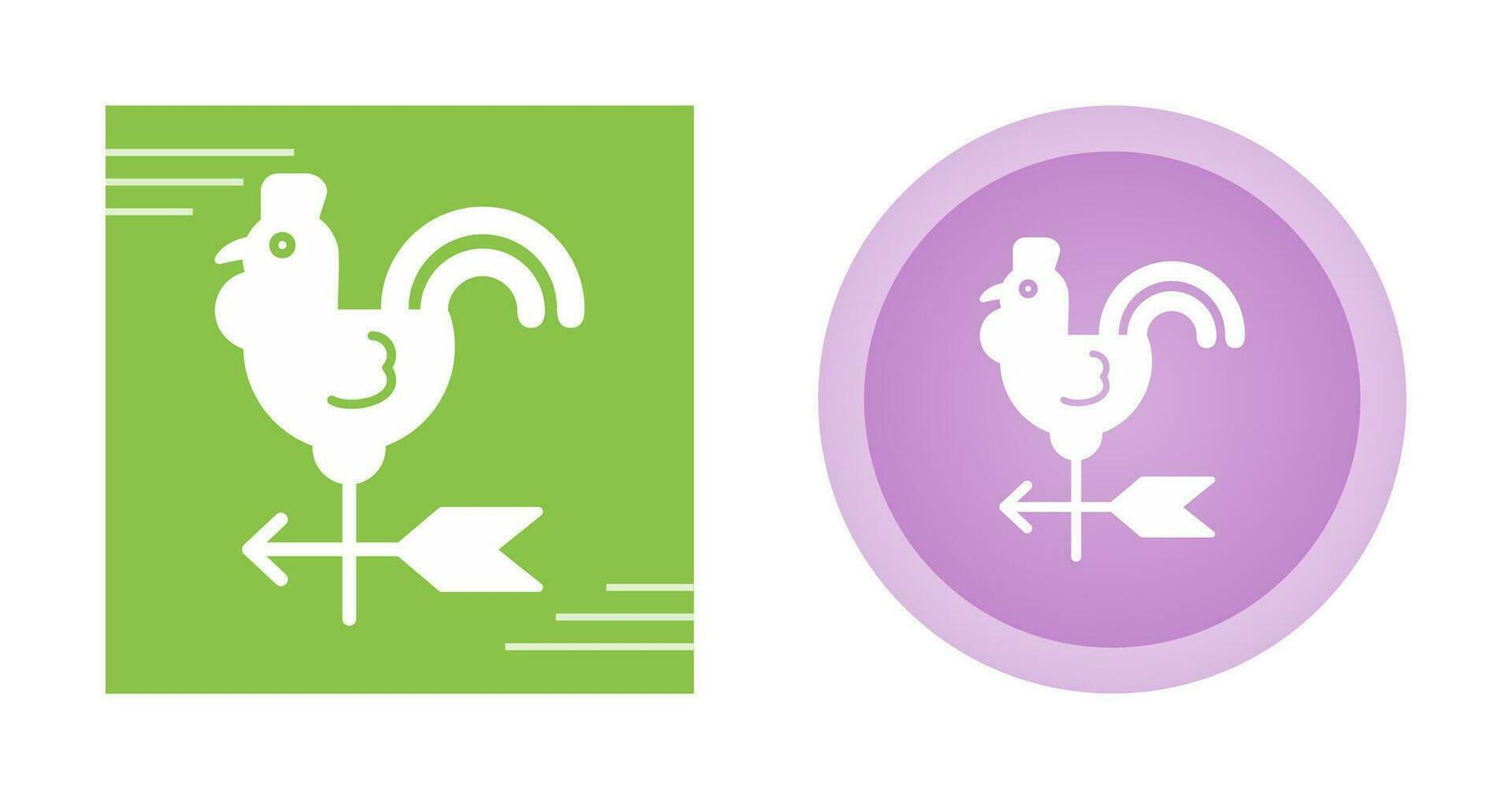 Wind Vane Vector Icon