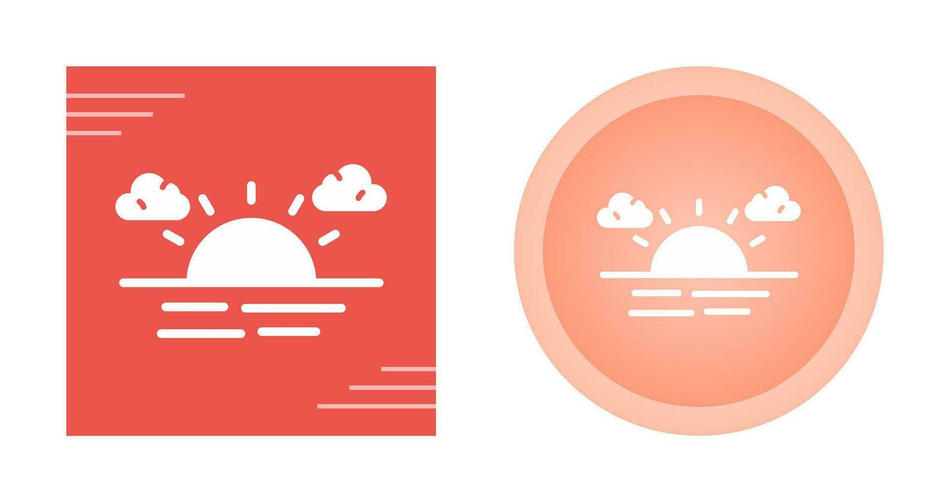Sunset Vector Icon