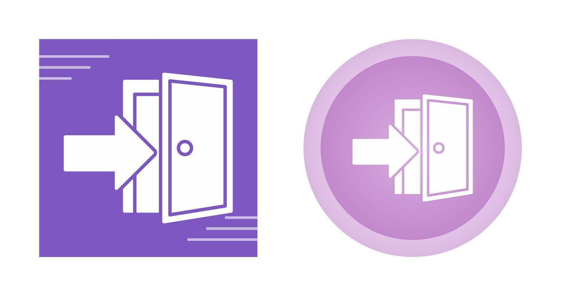 Exit Door Vector Icon