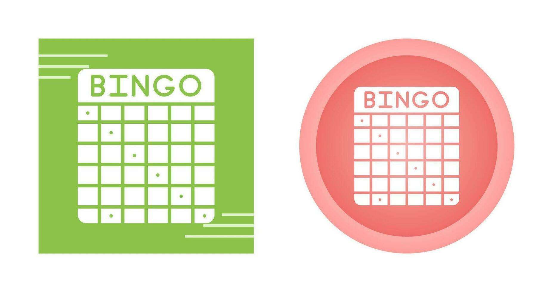 icono de vector de bingo