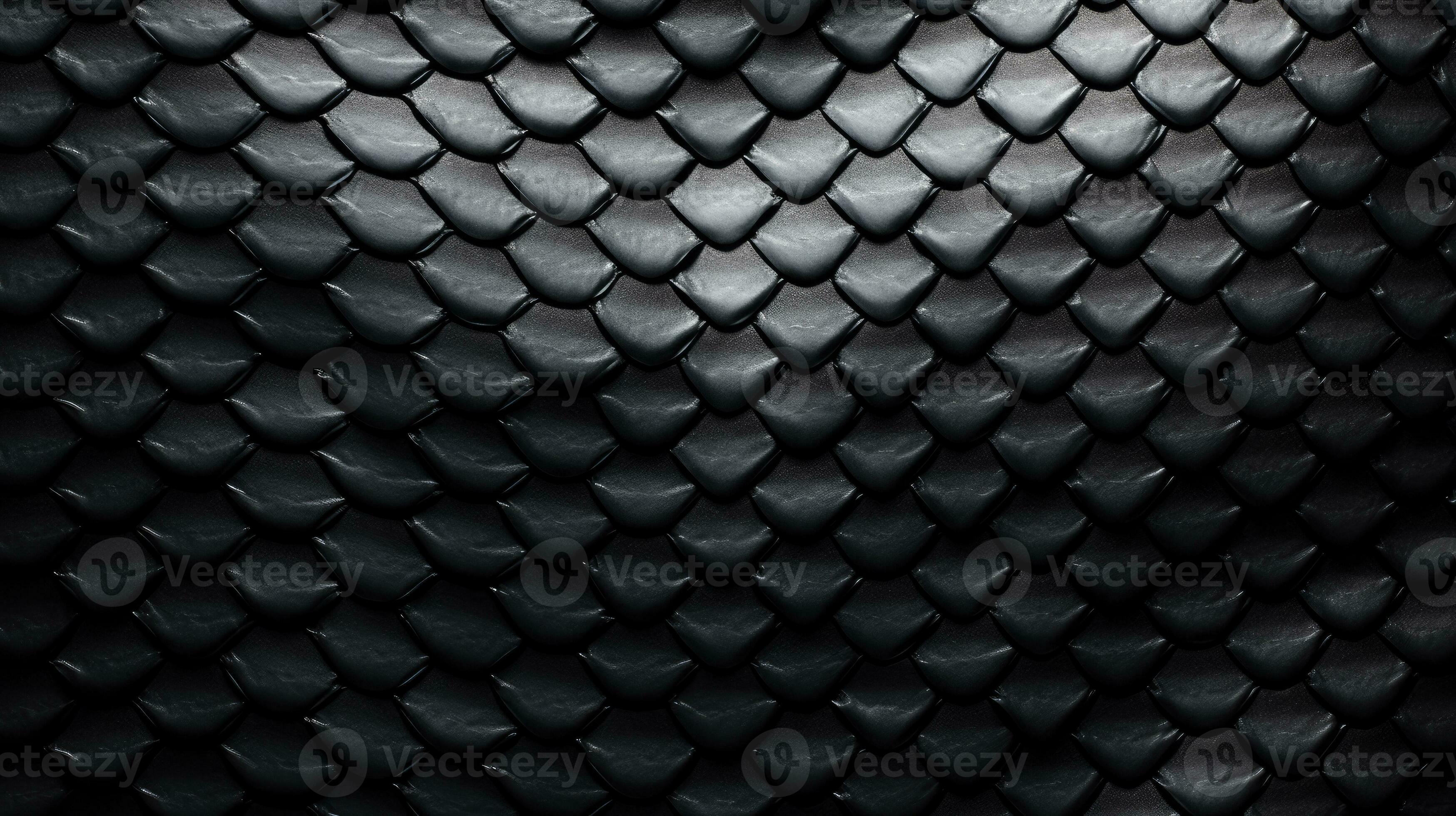 Background texture black leather reptiles. Snake skin or dragon scale ...