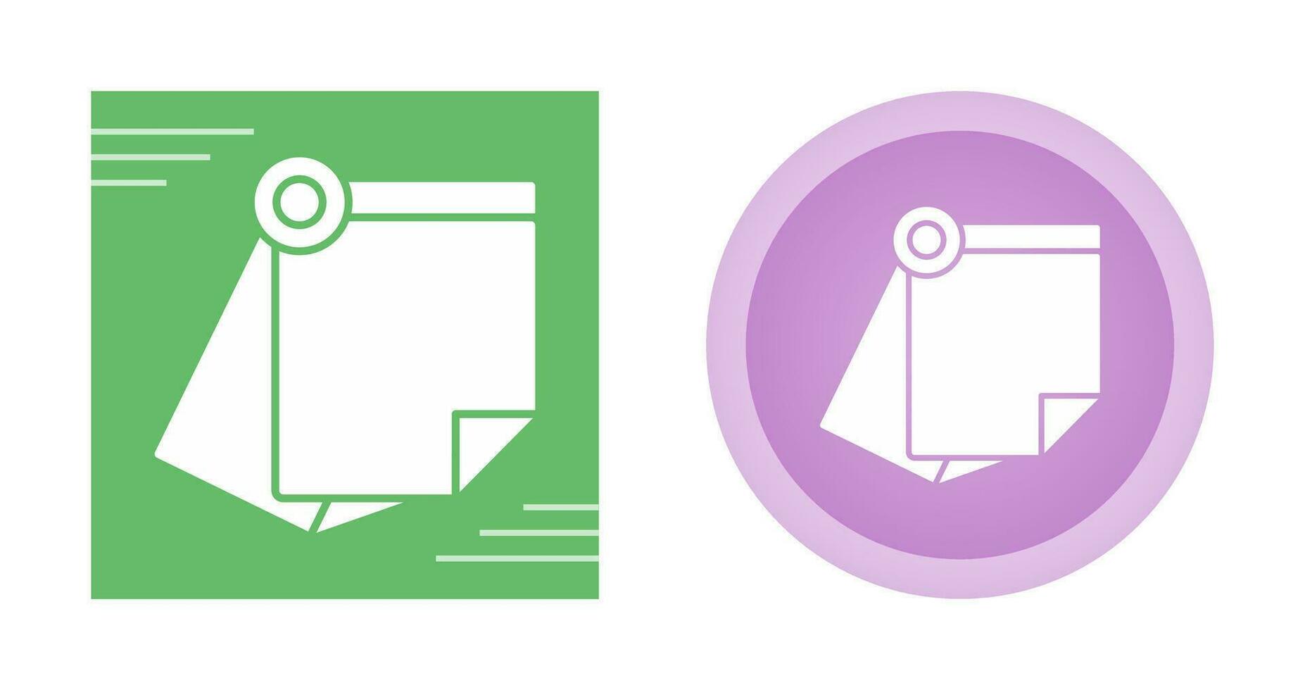 Sticky Note Vector Icon