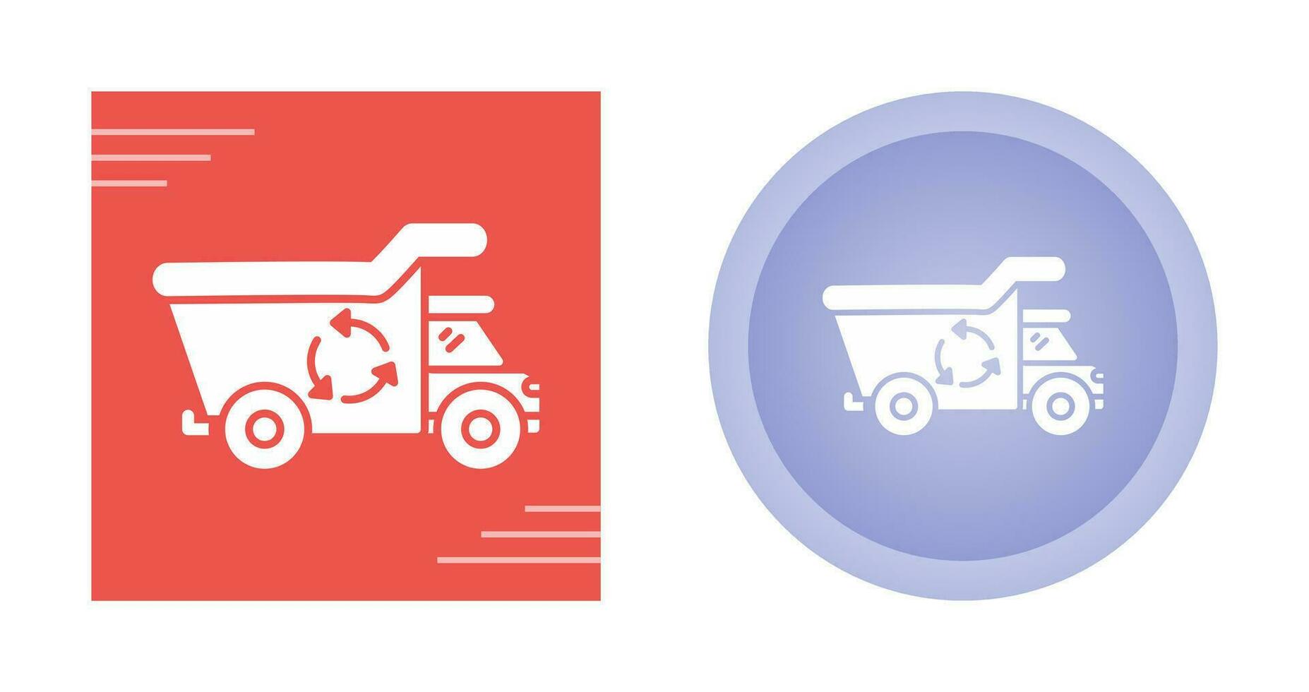 Recycling Truck Vector Icon