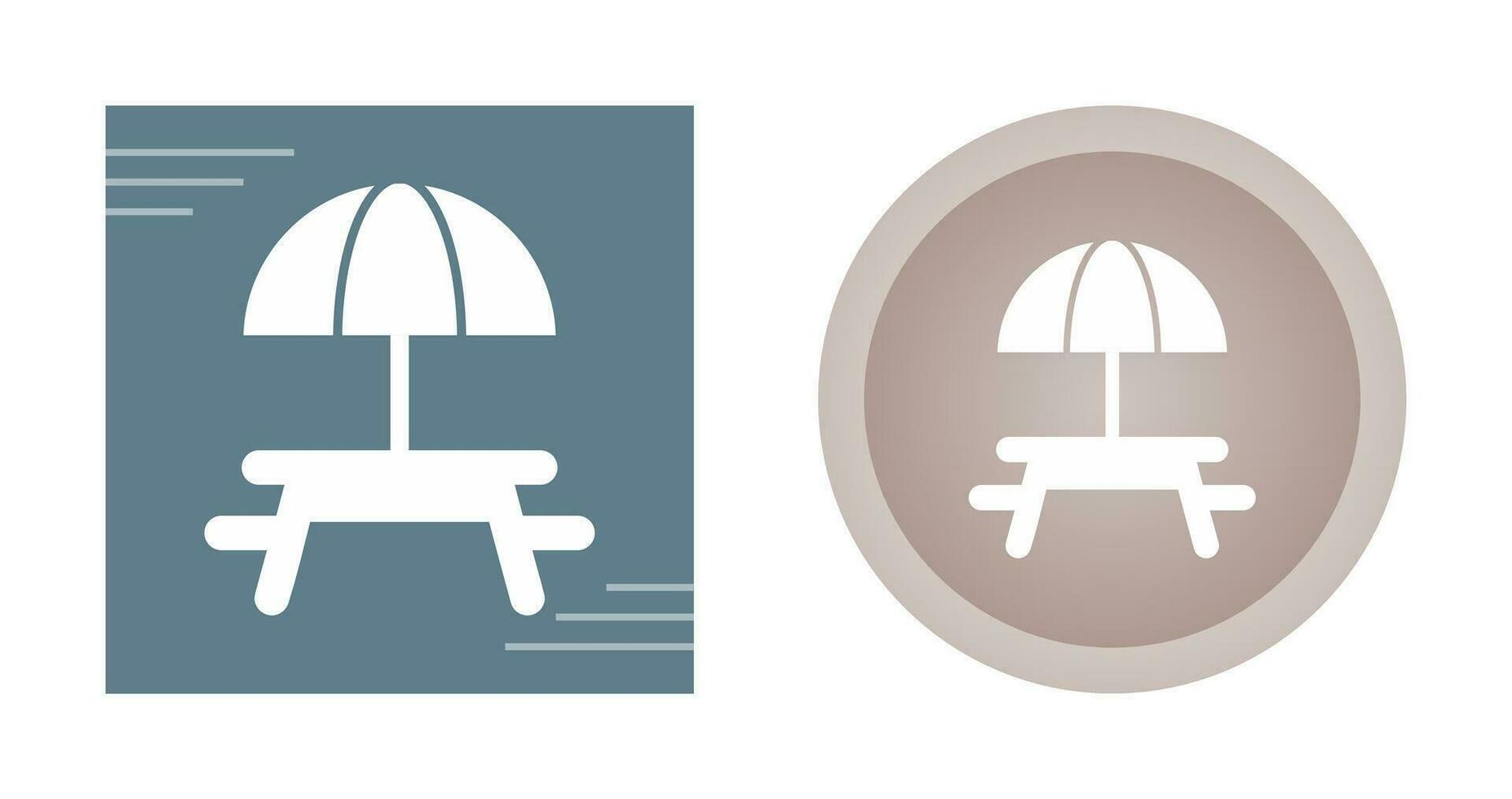 Camping Table Vector Icon