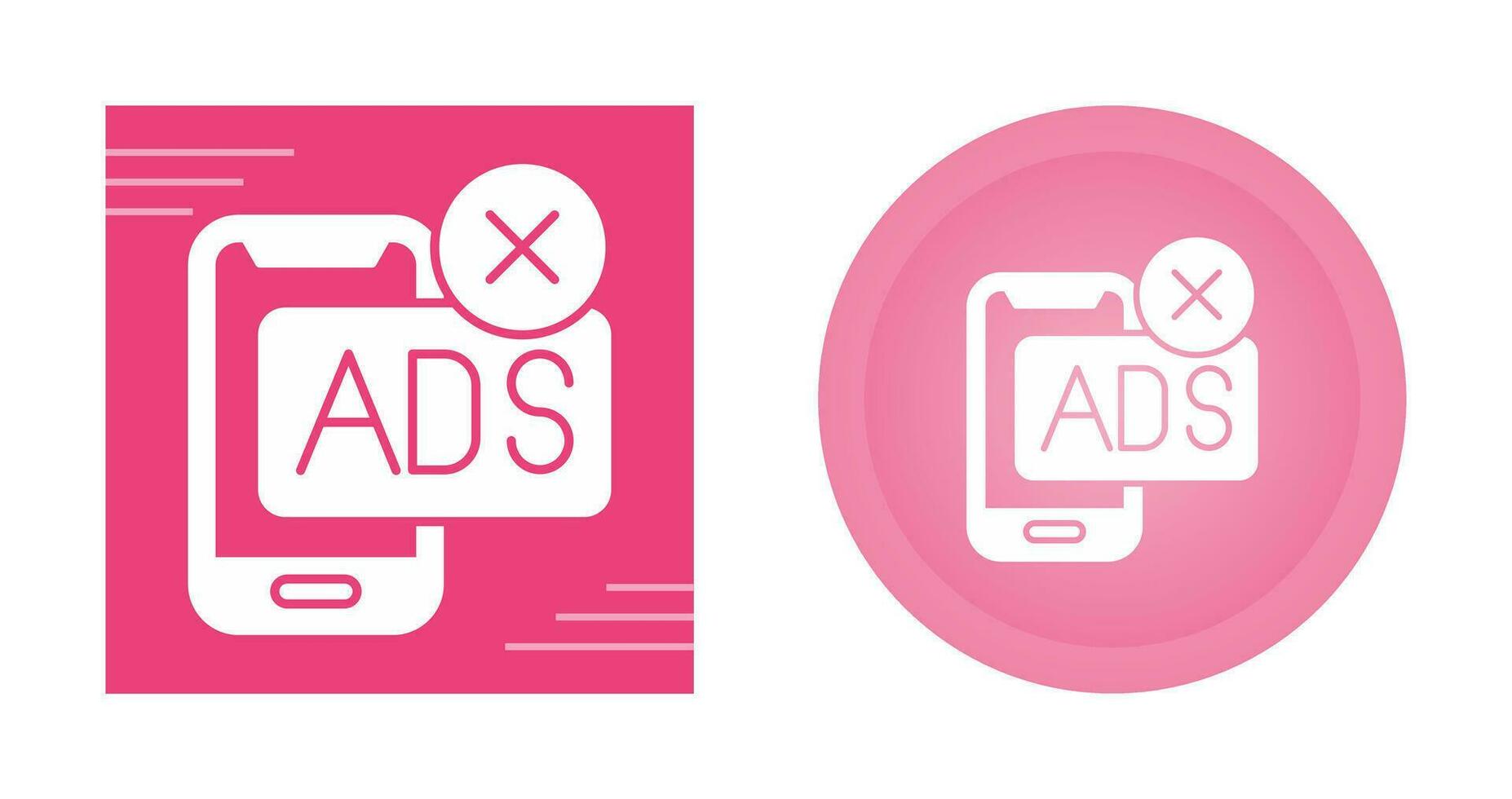 AD Block Vector Icon