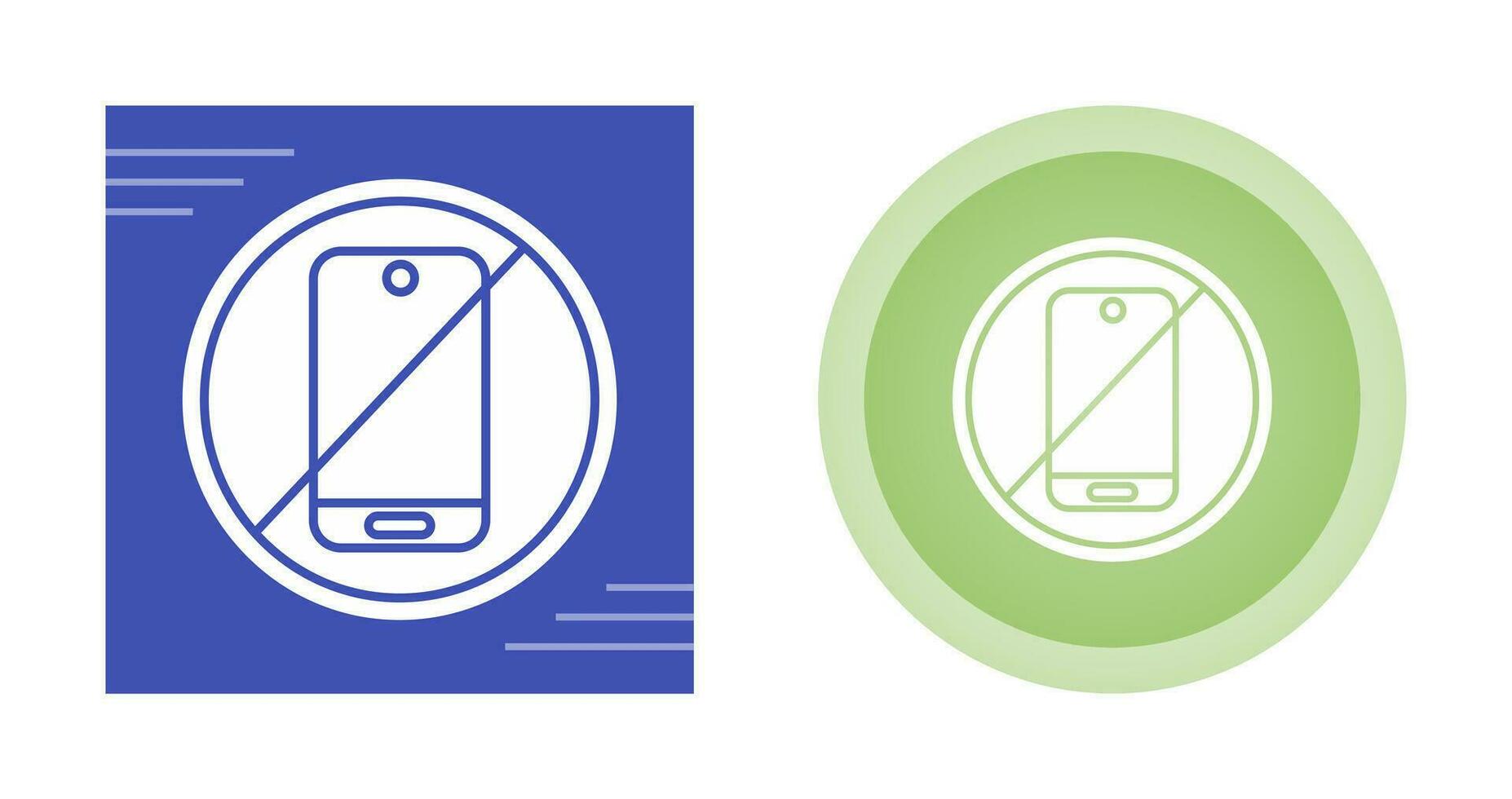 No Phone Vector Icon