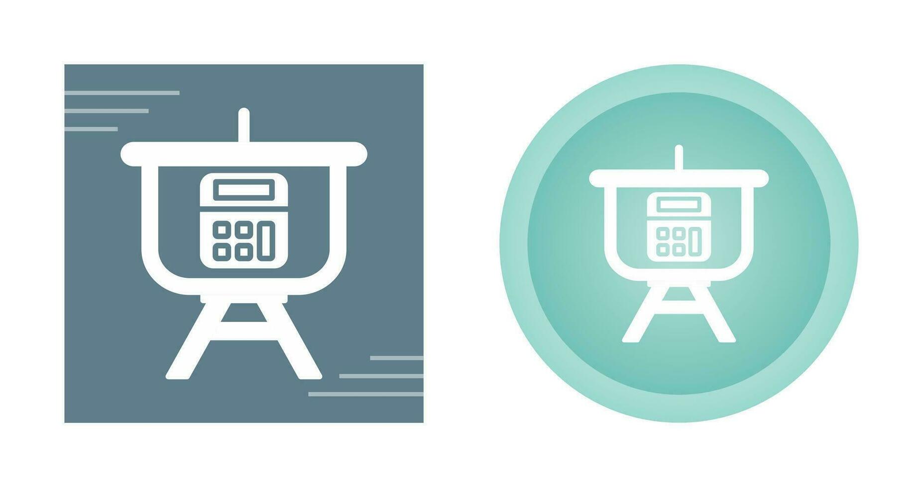 Calculation Presentation Vector Icon