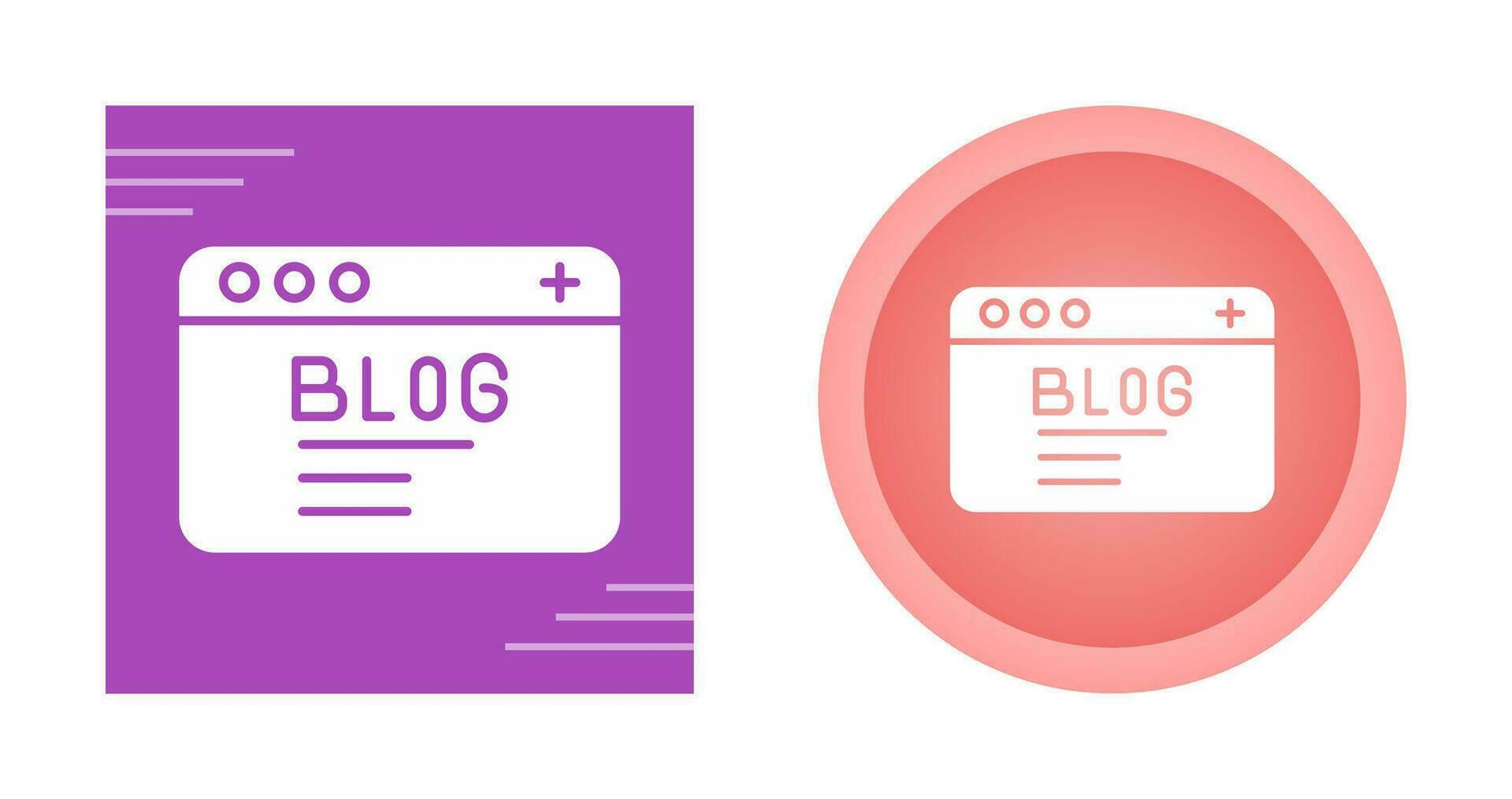 icono de vector de blog