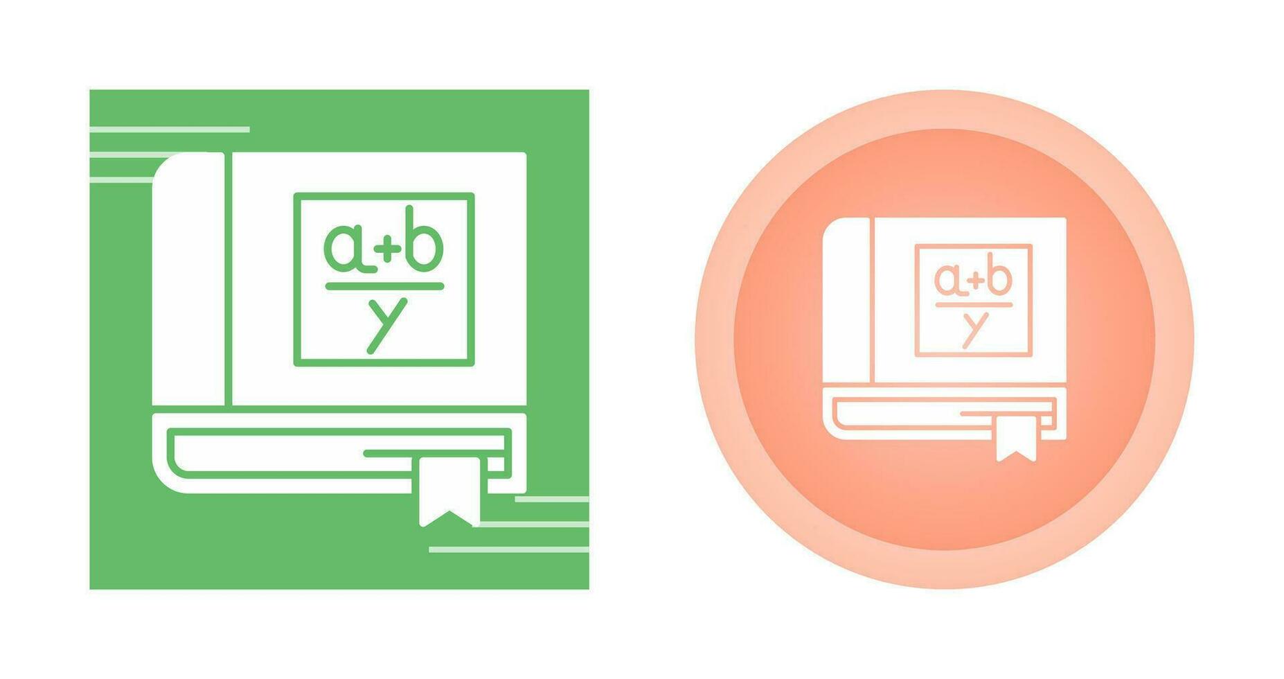 Algebra Book Vector Icon