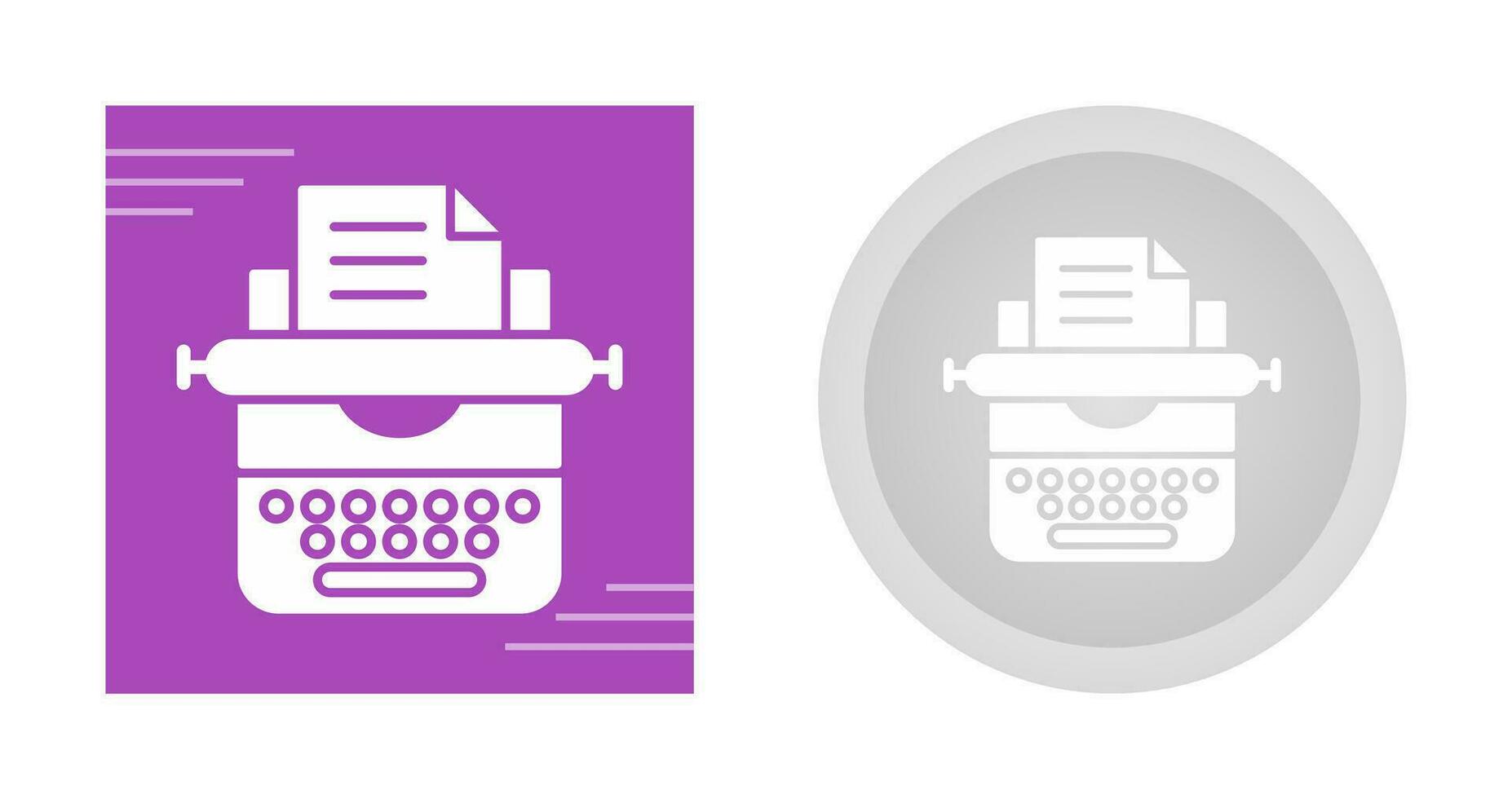 Typewriter Vector Icon