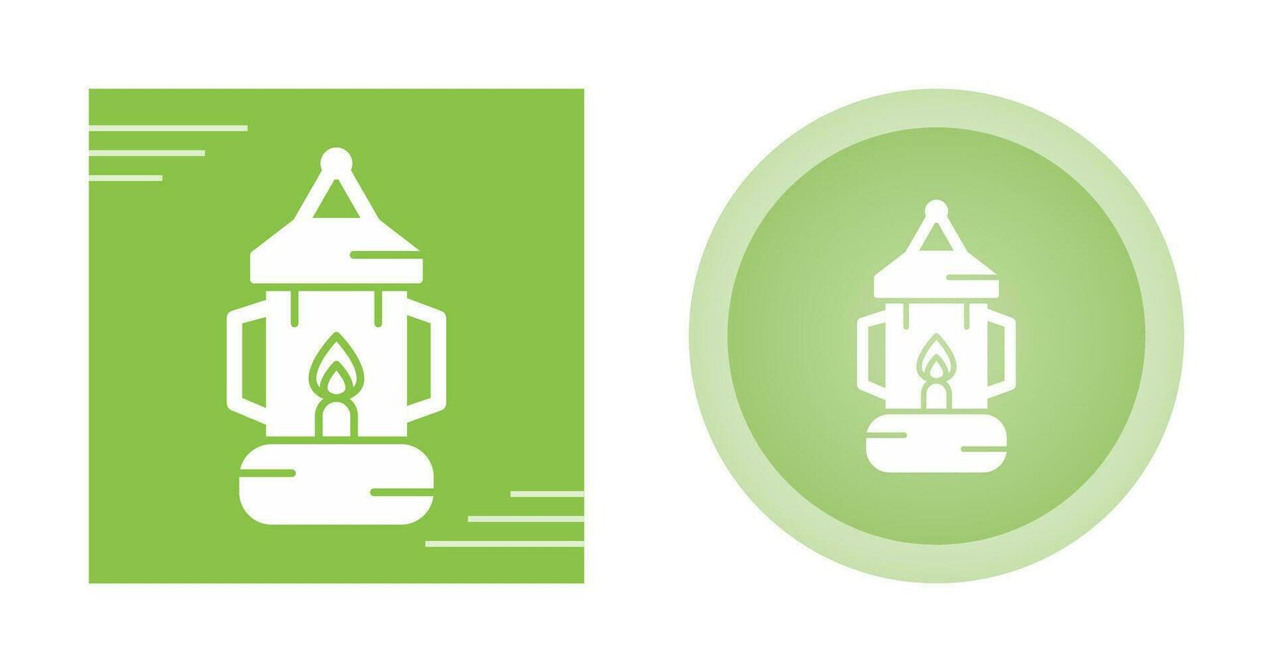 Oil Lamp Vector Icon