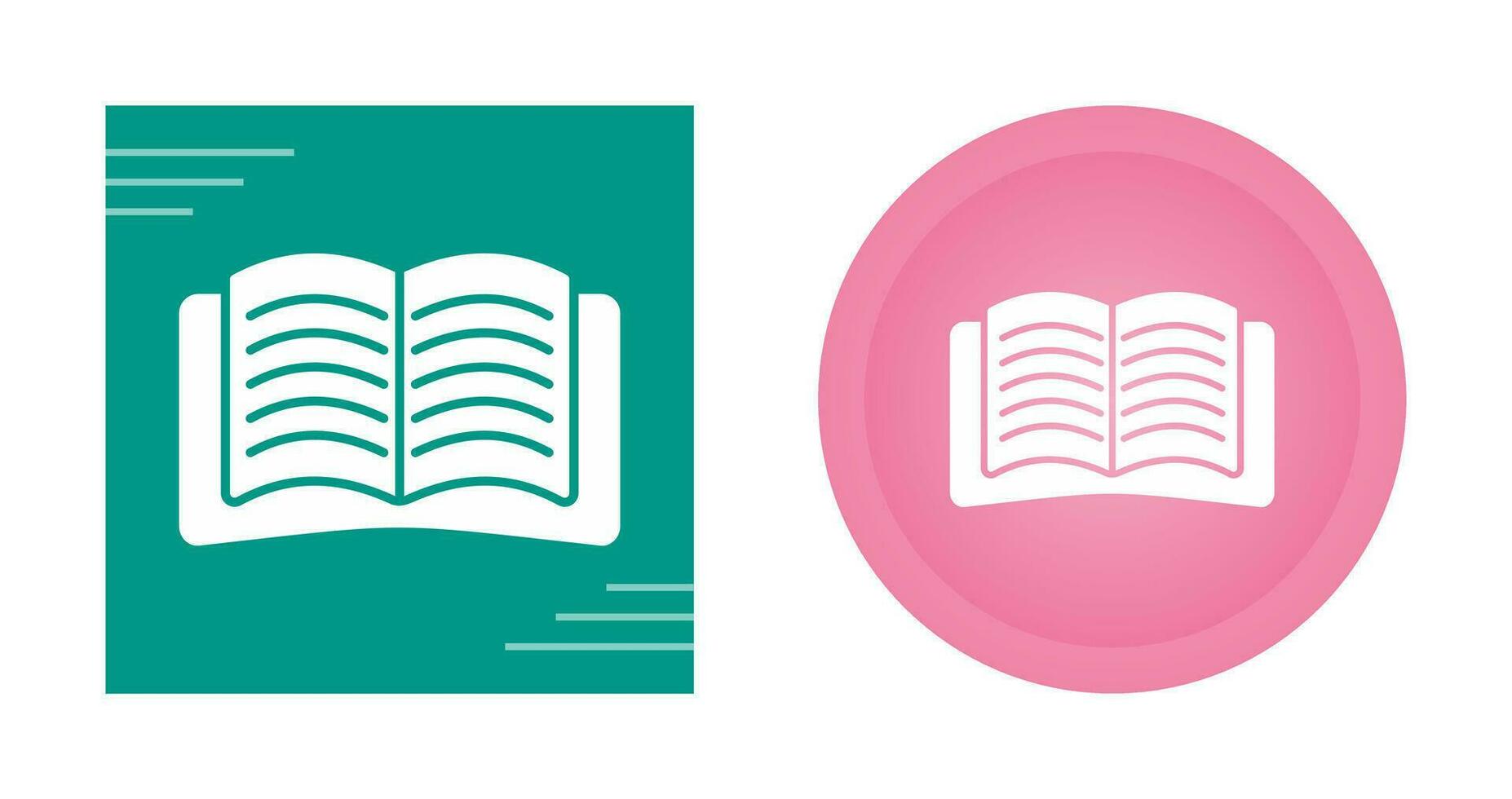 Open Book Vector Icon