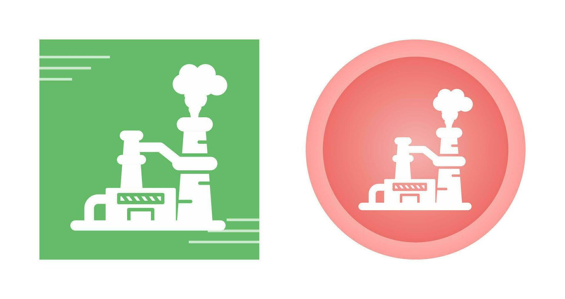 Nuclear Plant Vector Icon