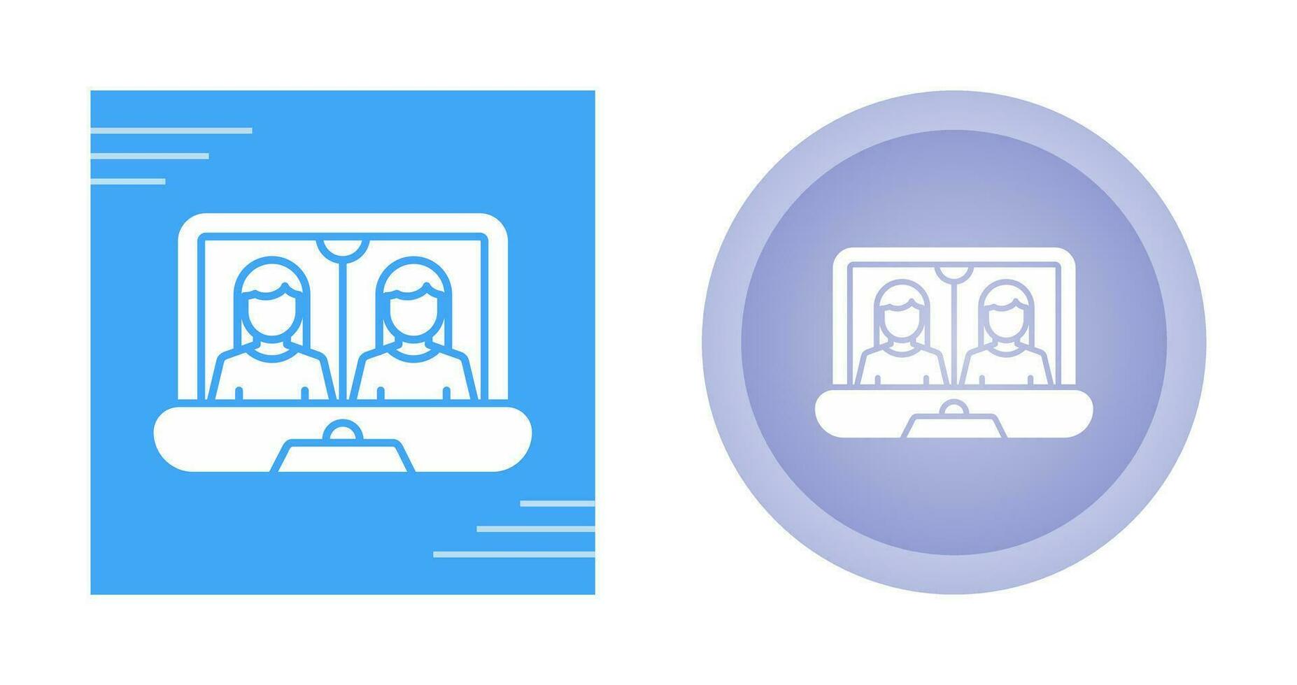 Online Meeting Vector Icon