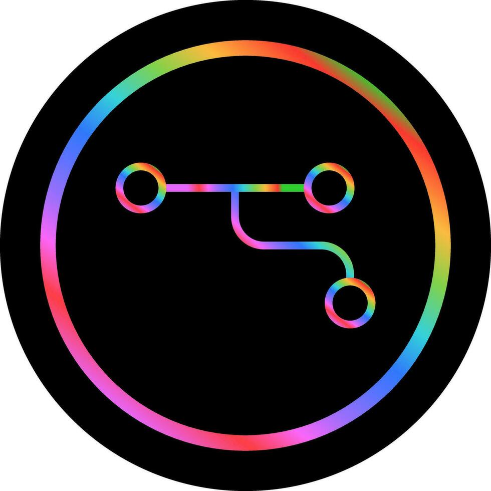 Divergence Vector Icon