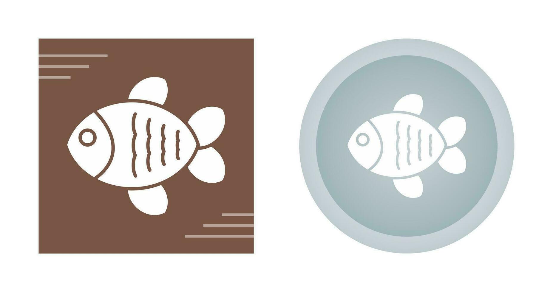 icono de vector de pescado