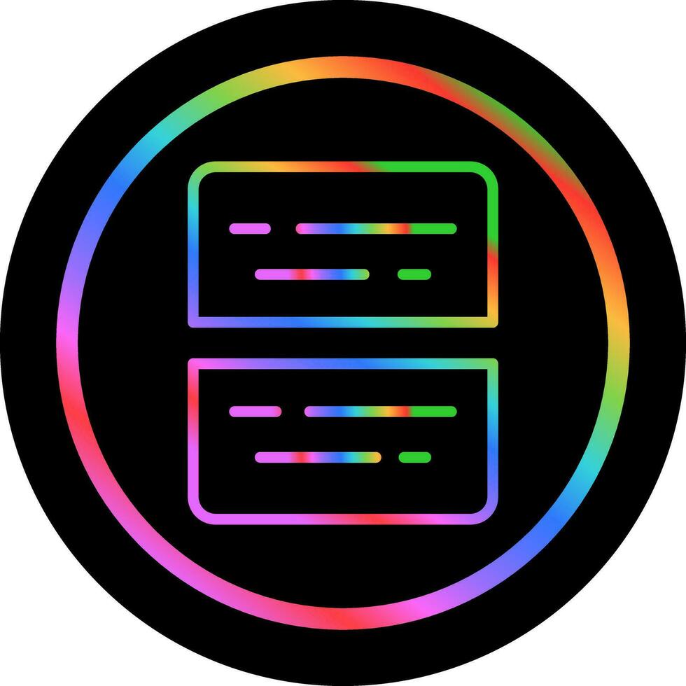 Document Split Vector Icon