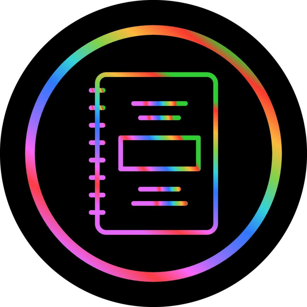 Notebook Vector Icon