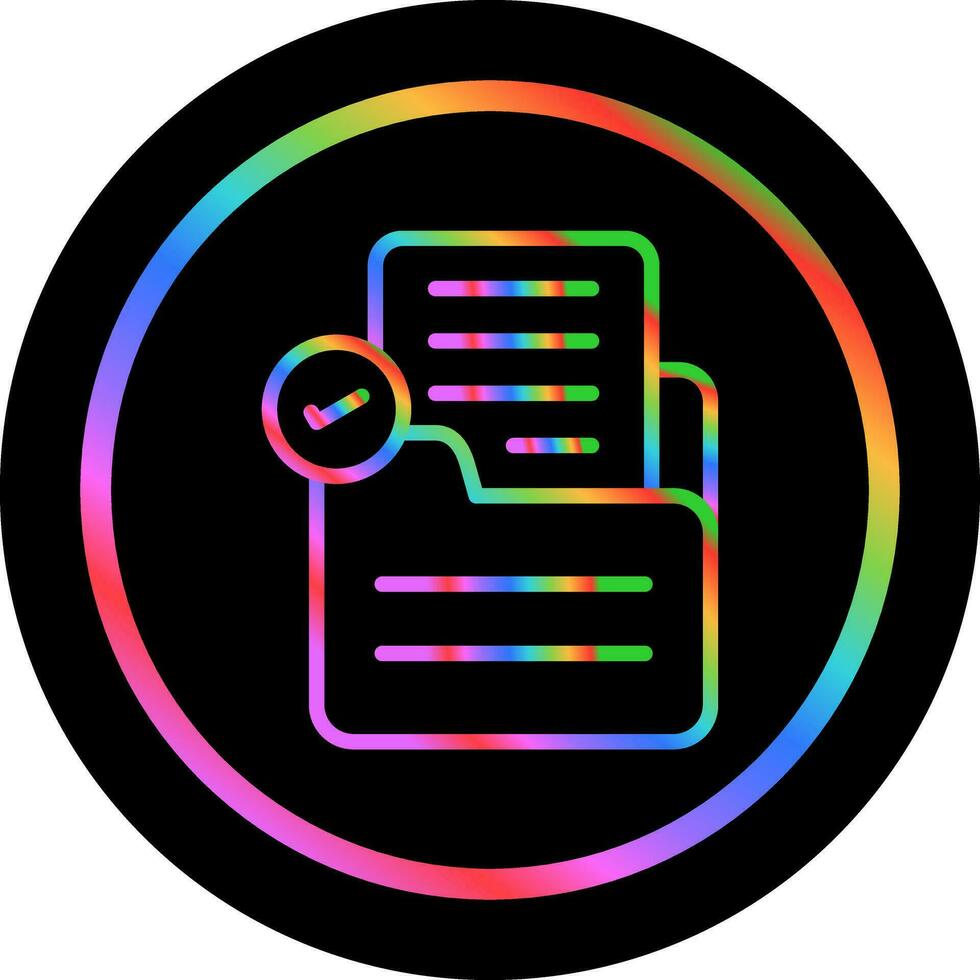 Document Check Vector Icon