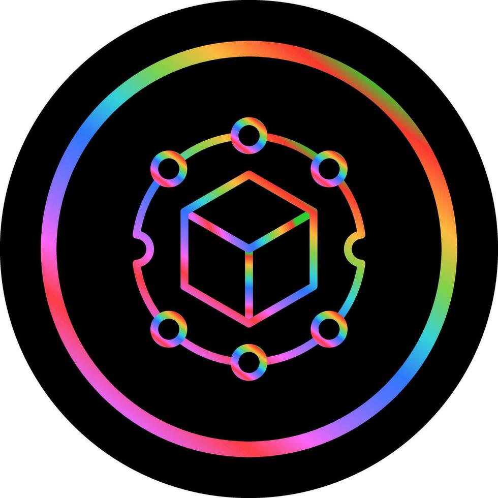 Blockchain Analytics Vector Icon