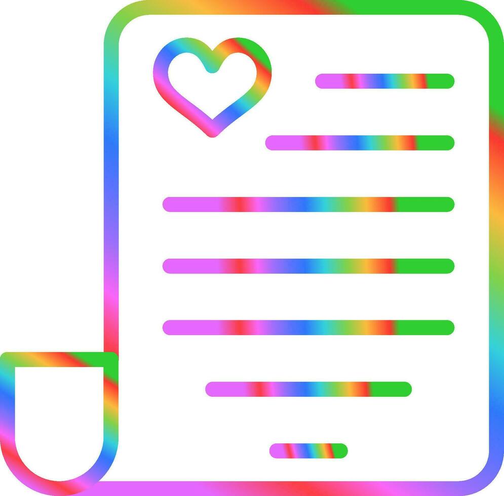 Love poem Vector Icon