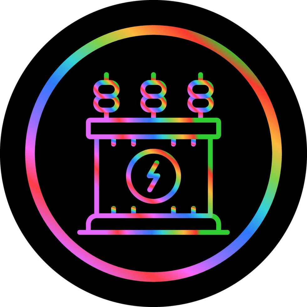 Power Transformer Vector Icon