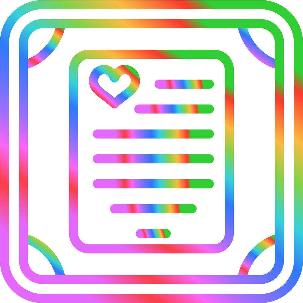 Love poem in a frame Vector Icon