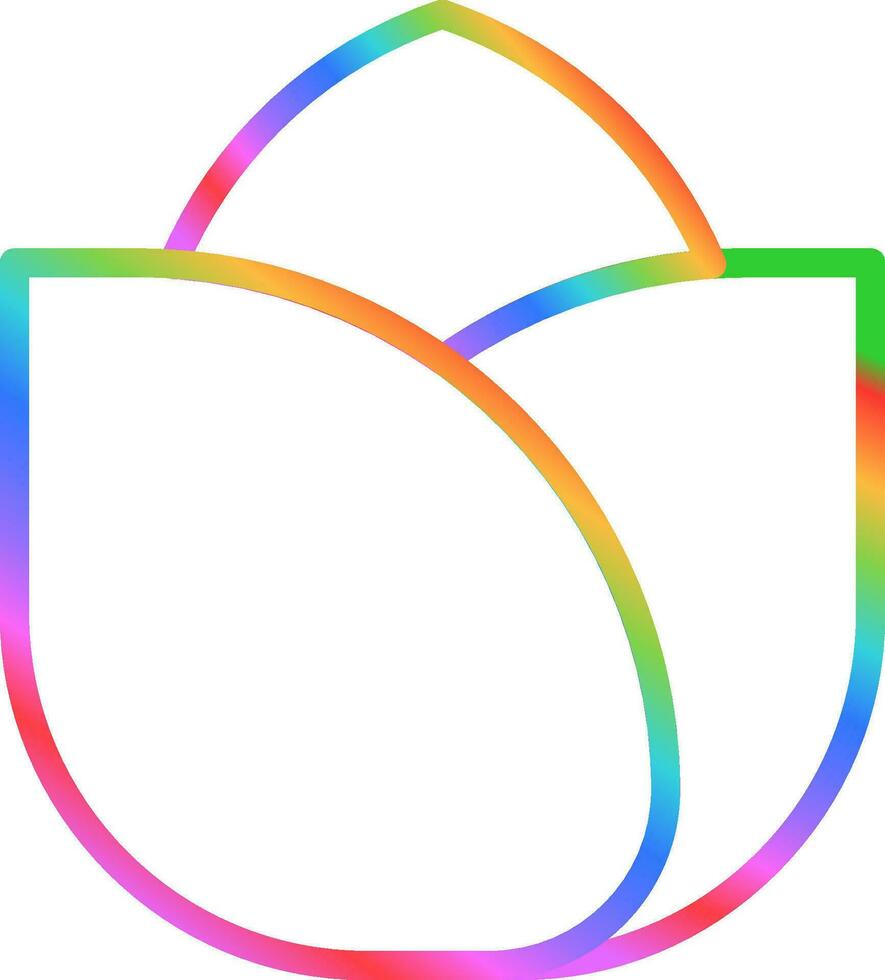 Rose petals Vector Icon