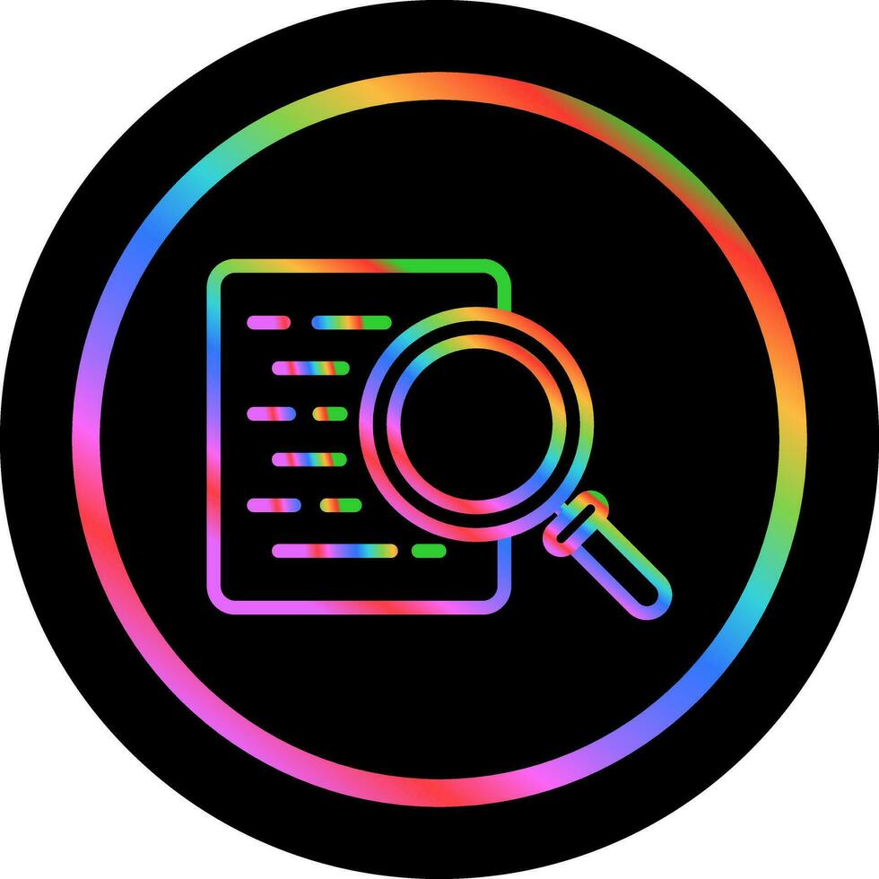 Document Search Vector Icon