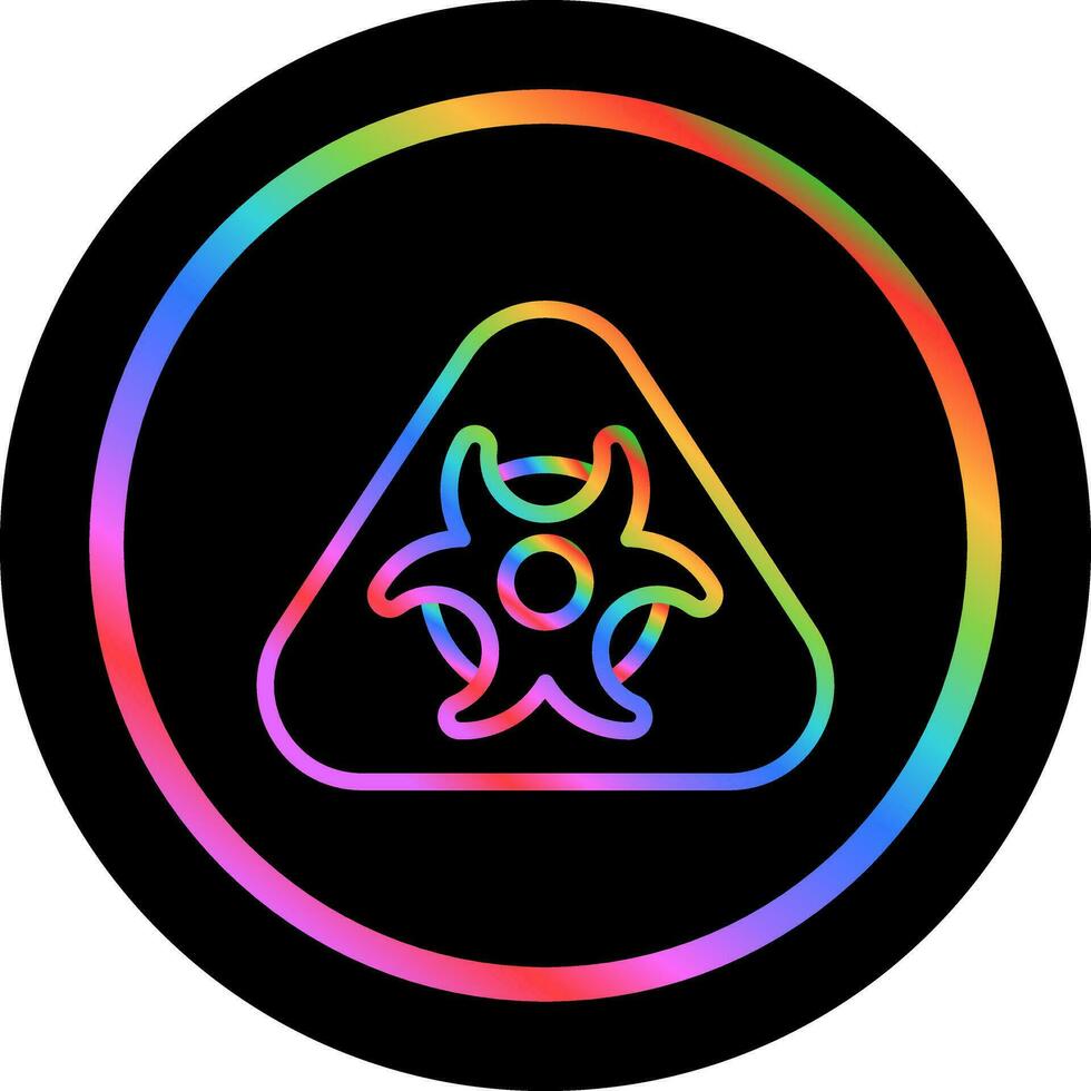 Hazardous materials symbol Vector Icon