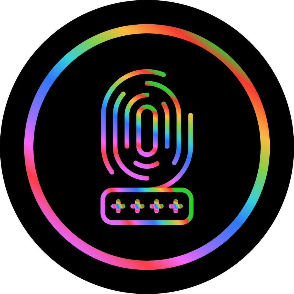 biometría vector icono