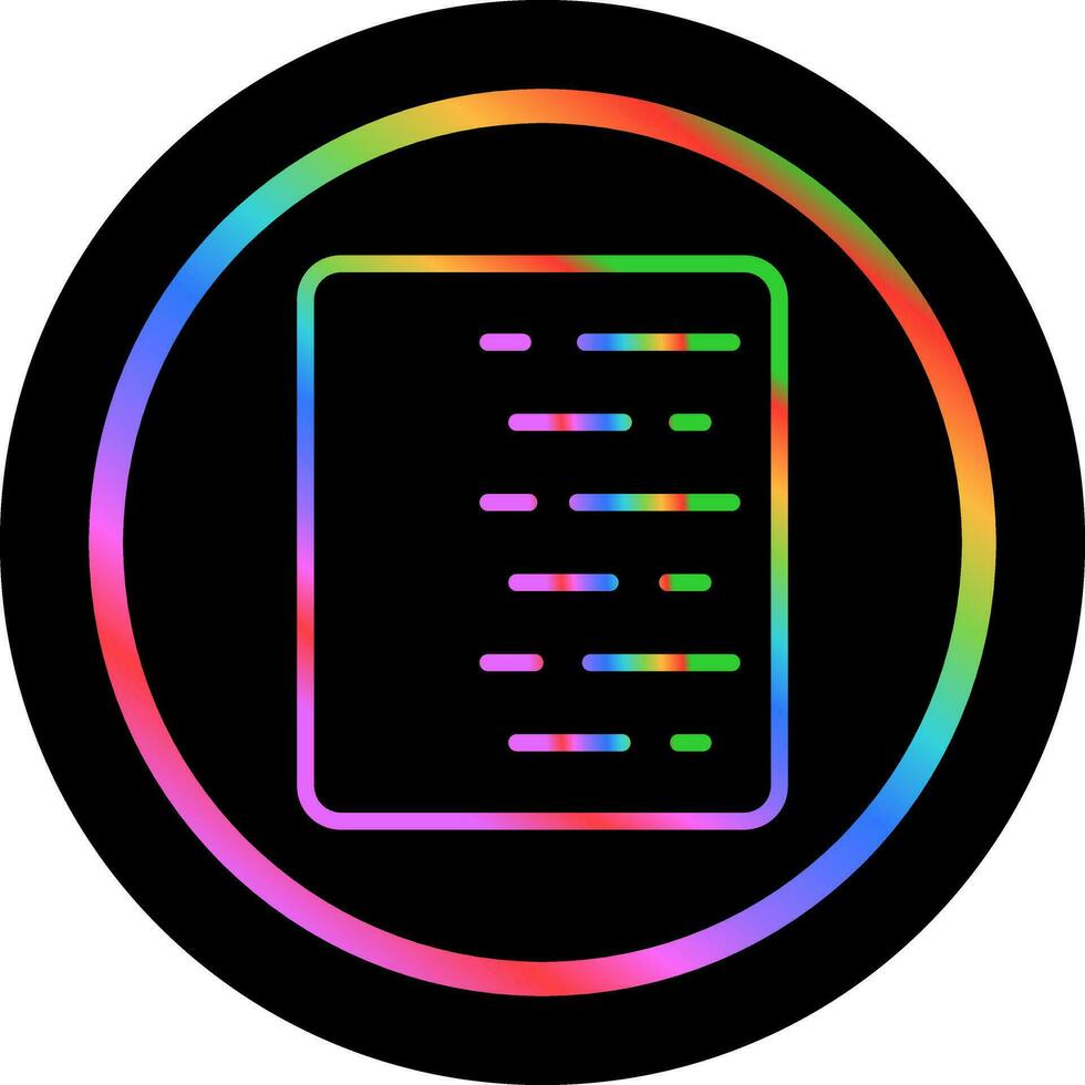 Document Align Right Vector Icon