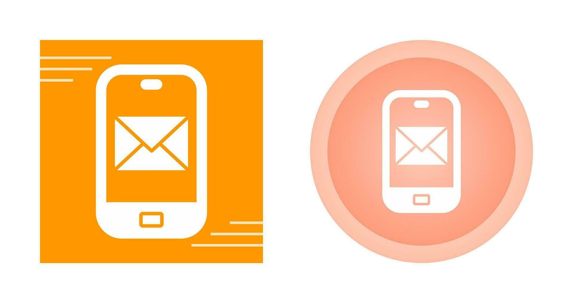 Smartphone mail Vector Icon