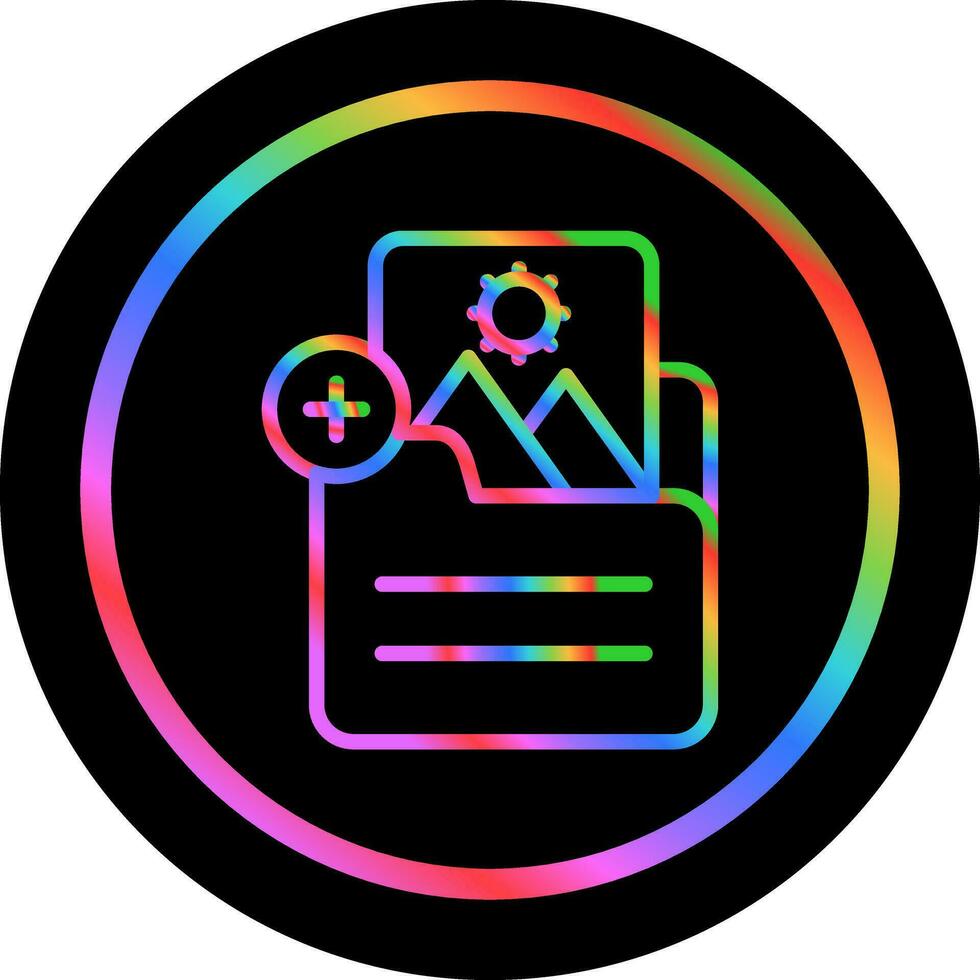 Document Insert Image Vector Icon