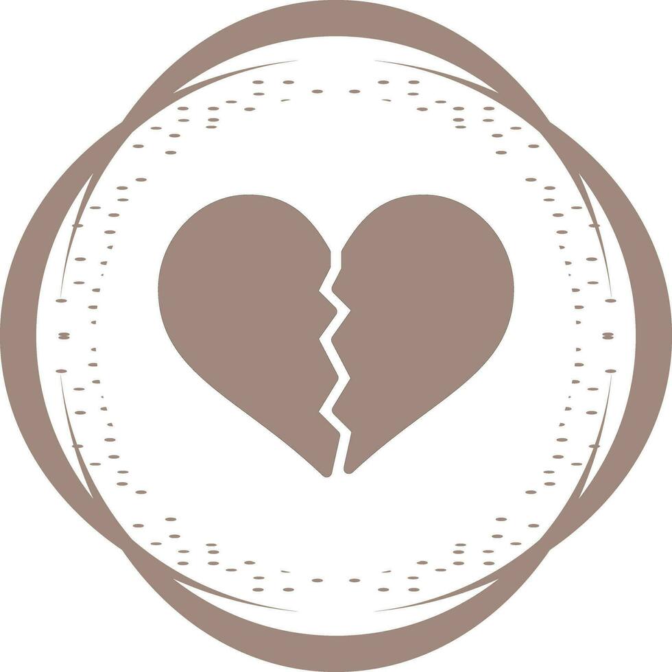Broken Heart Vector Icon
