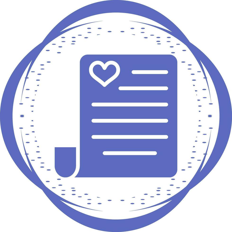 Love poem Vector Icon