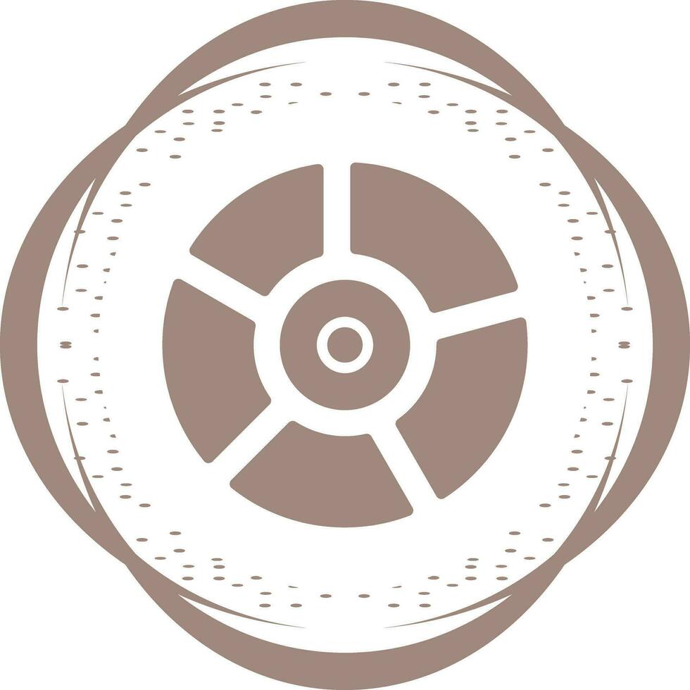 icono de vector de gráfico circular