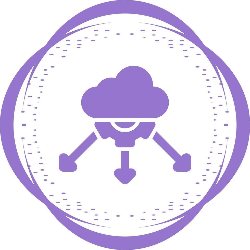 Network Load Balancing Vector Icon